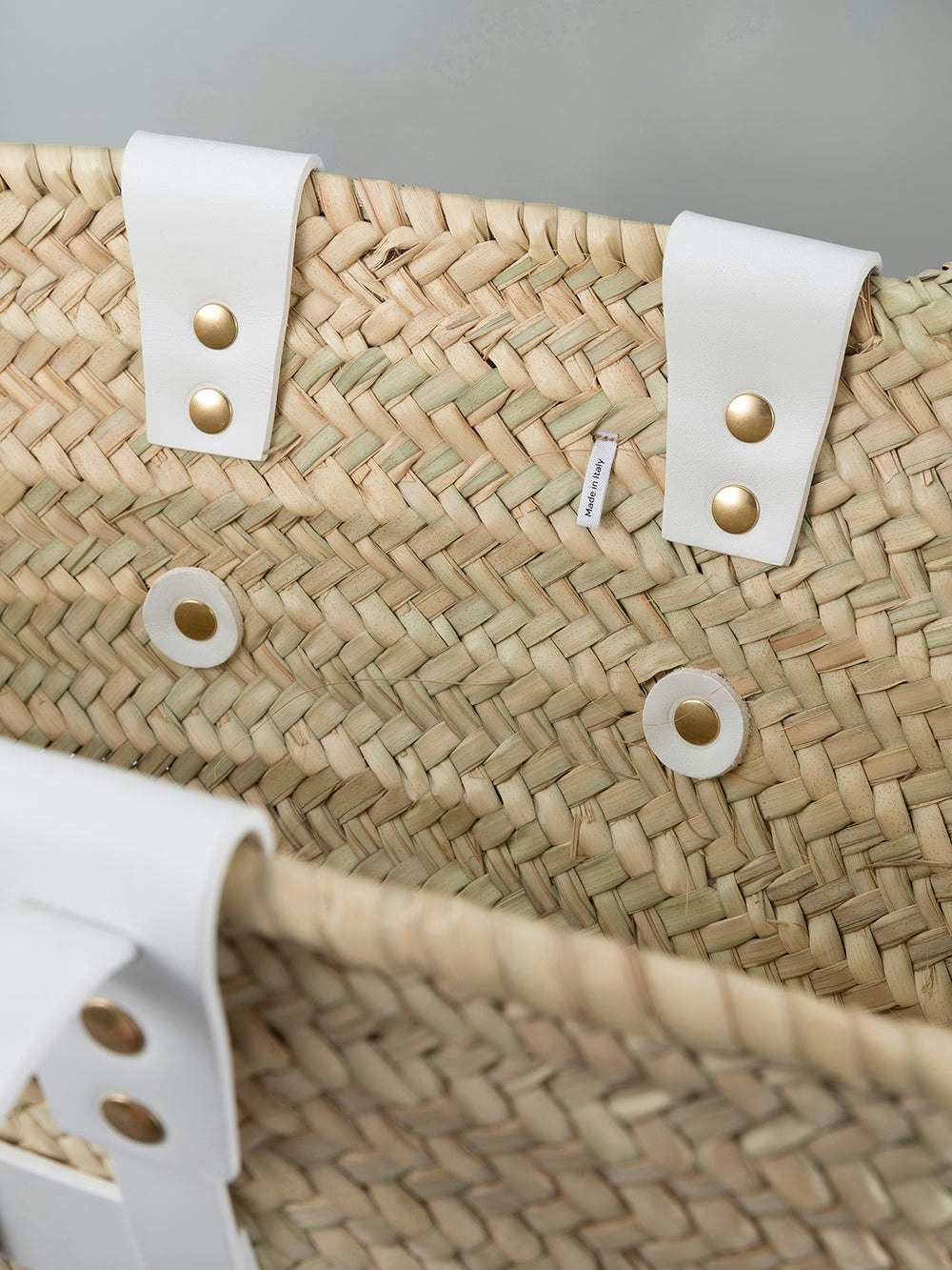 Straw Tote -- Off White